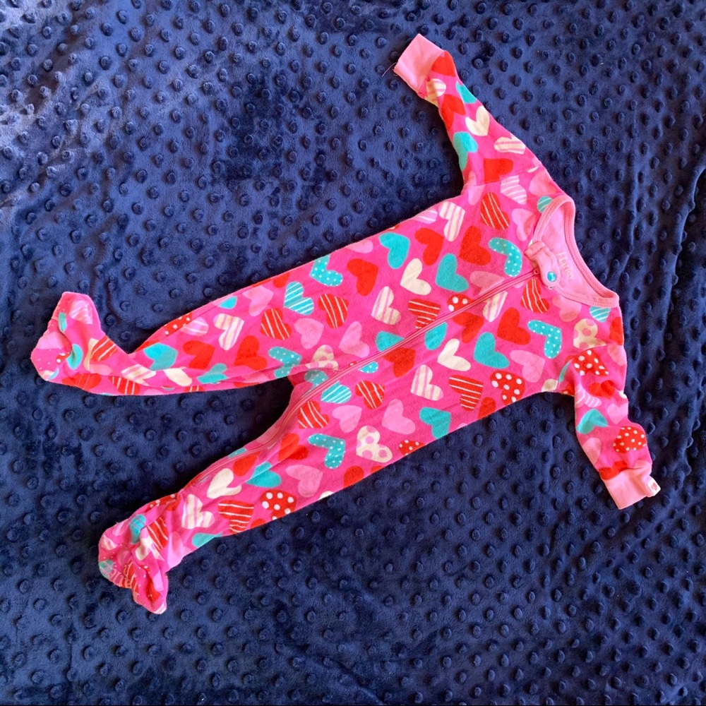 Hatley girls heart romper